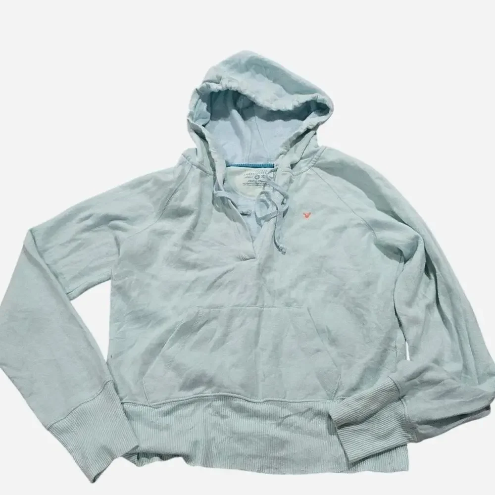 American Eagle Women's blue green Hoodies